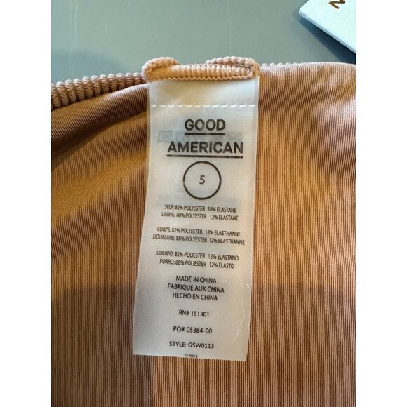 Good American Bikini Bottom Women 2X Desert Rose Rib Better Cheeky NWT Swimwear - Picture 8 of 10